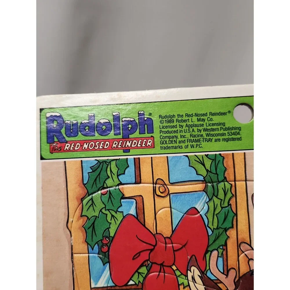 Vintage Rudolph & Frosty Frame‑Tray Puzzles Complete